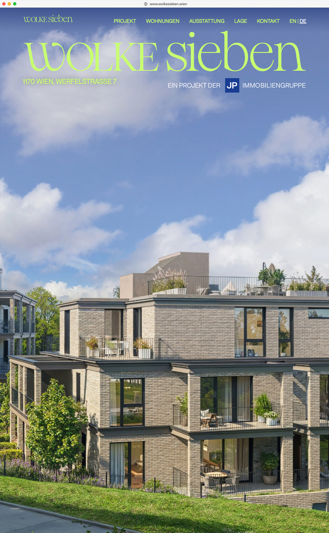 Wolke 7 – A Website That Sells the Skyline